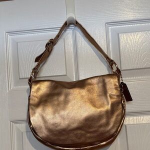 Coach Elegant Gold Shoulder Bag, nwt